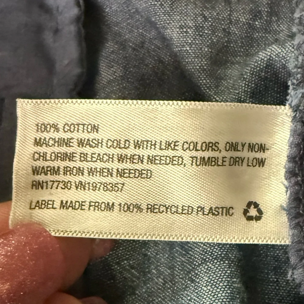 a new day Women's Blue Chambray Shorts - Picture 3 of 8